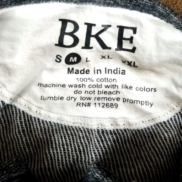 BKE Men's Shirts long Sleeve Pullover Button Collared Size M - Picture 3 of 9